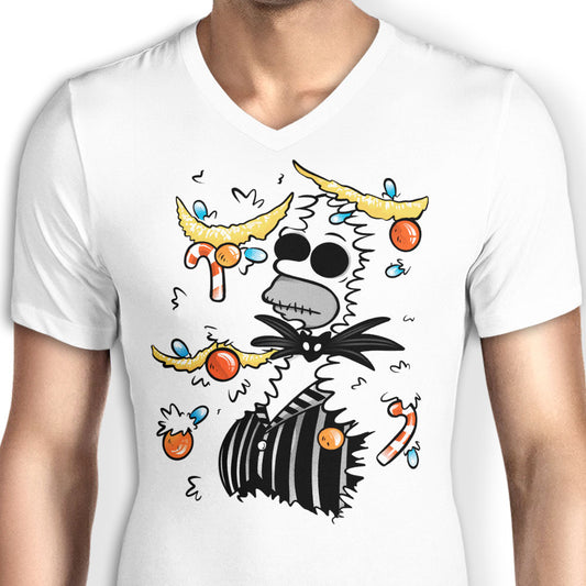 Sinking Into Christmas - Men's V-Neck