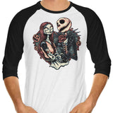 Skeletal Love - 3/4 Sleeve Raglan T-Shirt