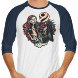 Skeletal Love - 3/4 Sleeve Raglan T-Shirt