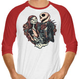 Skeletal Love - 3/4 Sleeve Raglan T-Shirt