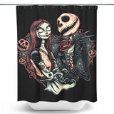 Skeletal Love - Shower Curtain
