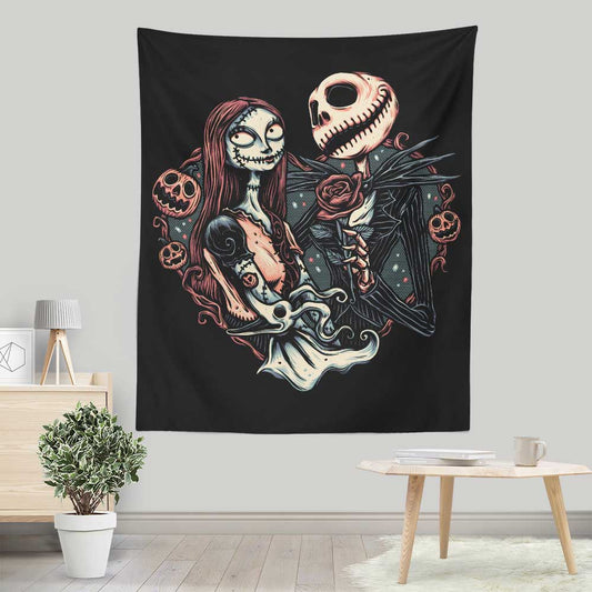 Skeletal Love - Wall Tapestry