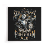 Skellington's Pumpkin Ale - Canvas Print
