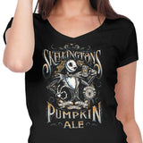 Skellington's Pumpkin Ale - Women's V-Neck
