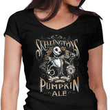 Skellington's Pumpkin Ale - Women's V-Neck