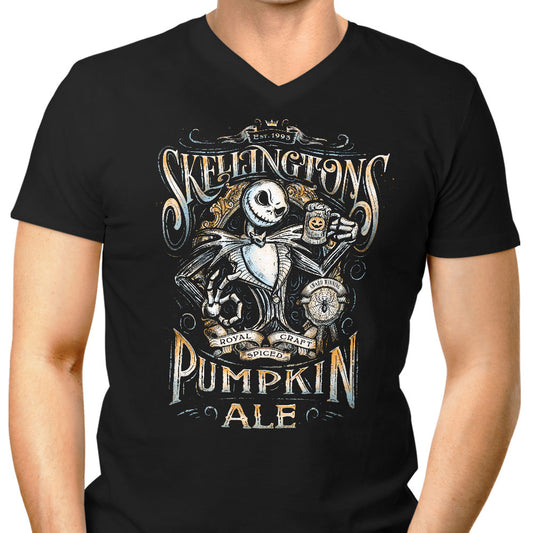 Skellington's Pumpkin Ale - Men's V-Neck