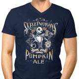 Skellington's Pumpkin Ale - Men's V-Neck