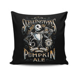 Skellington's Pumpkin Ale - Throw Pillow