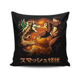 Smash Kaiju - Throw Pillow