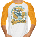 Snow in Summer - 3/4 Sleeve Raglan T-Shirt