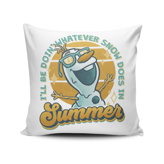 Snow in Summer - Throw Pillow
