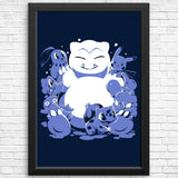 Snowlax - Posters & Prints