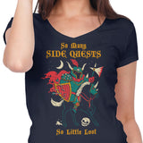 So Many Side Quests - Women's V-Neck