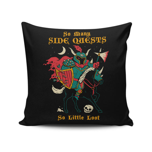 So Many Side Quests - Throw Pillow