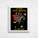 So Many Side Quests - Posters & Prints