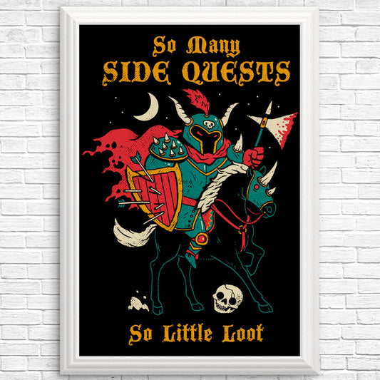 So Many Side Quests - Posters & Prints