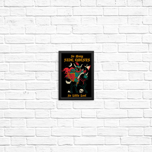So Many Side Quests - Posters & Prints