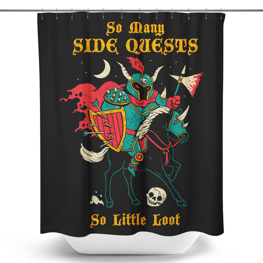 So Many Side Quests - Shower Curtain