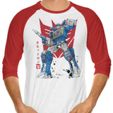 Sound Sumi-e - 3/4 Sleeve Raglan T-Shirt