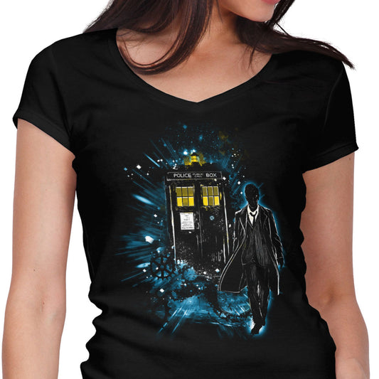 Space and Time Traveler - Women's V-Neck