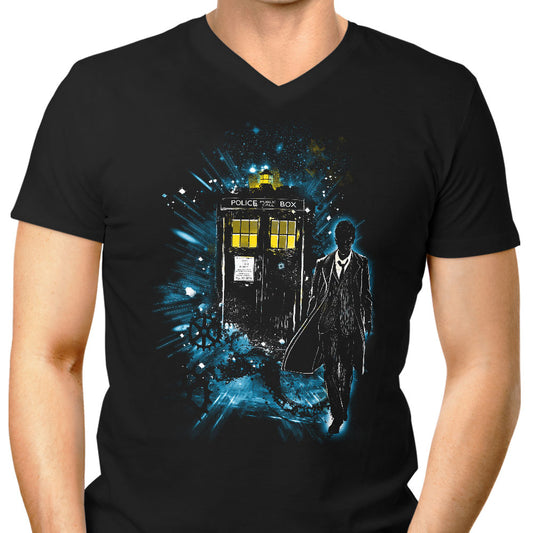 Space and Time Traveler - Men's V-Neck