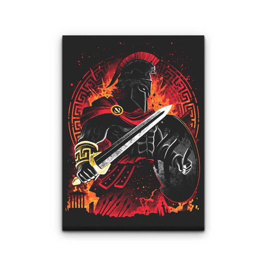 Spartan Fury - Canvas Print