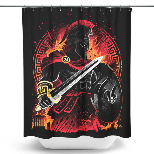 Spartan Fury - Shower Curtain