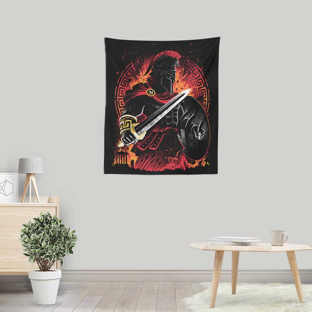 Spartan Fury - Wall Tapestry