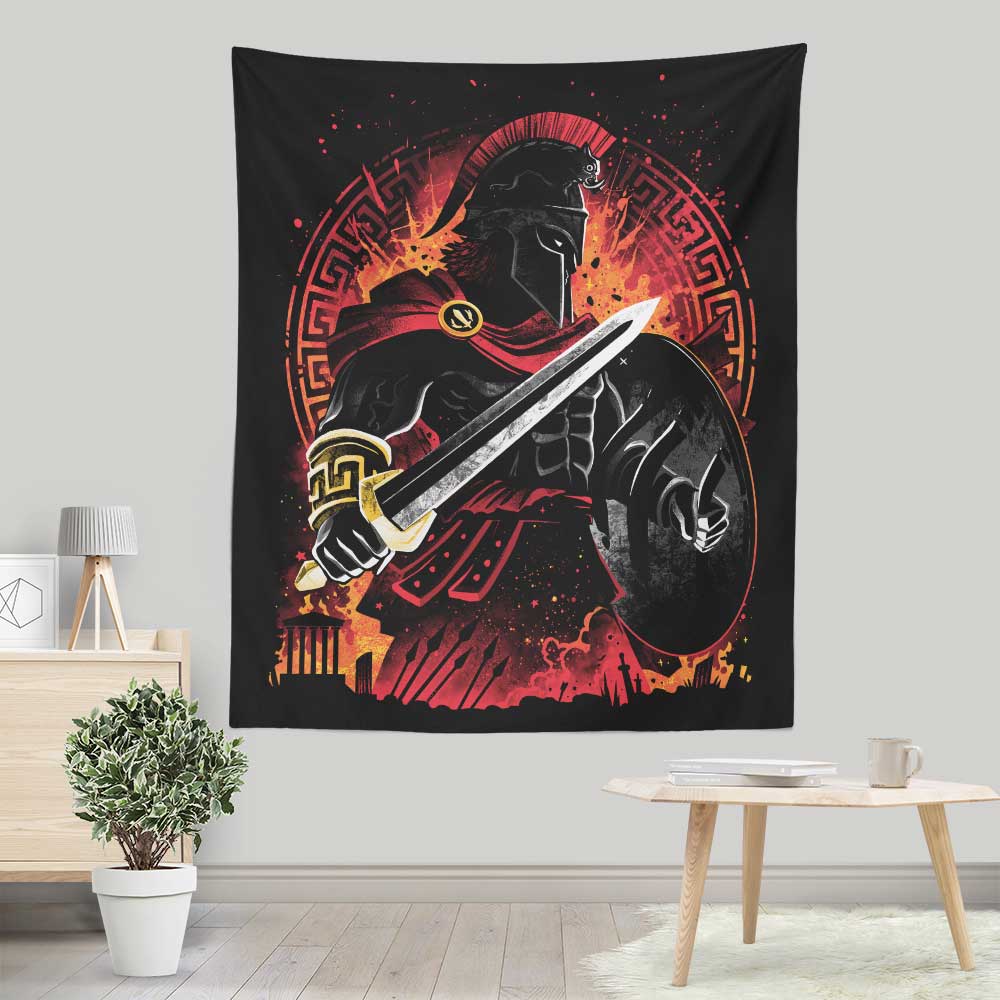 Spartan Fury - Wall Tapestry