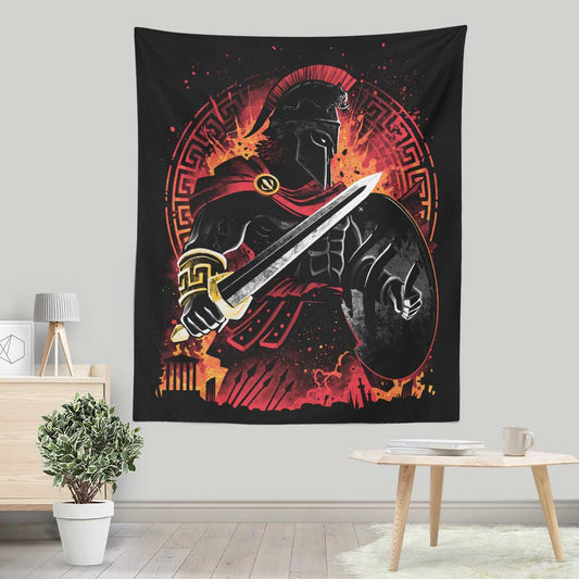 Spartan Fury - Wall Tapestry