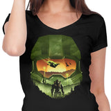 Spartan Silhouette - Women's V-Neck