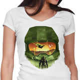 Spartan Silhouette - Women's V-Neck
