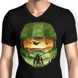 Spartan Silhouette - Men's V-Neck