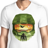 Spartan Silhouette - Men's V-Neck