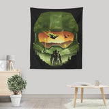 Spartan Silhouette - Wall Tapestry