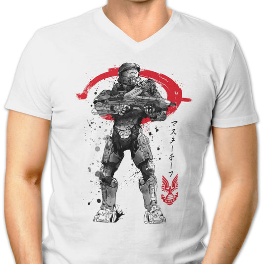 Spartan Sumi-e - Men's V-Neck