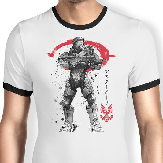 Spartan Sumi-e - Ringer T-Shirt