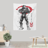 Spartan Sumi-e - Wall Tapestry