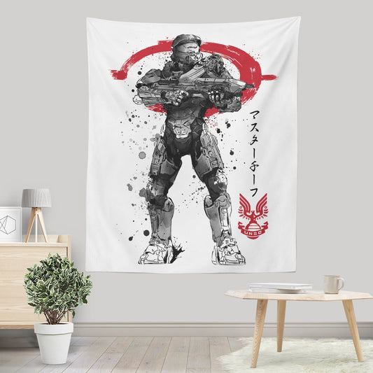 Spartan Sumi-e - Wall Tapestry