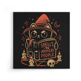 Spells to Avoid People - Canvas Print