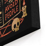Spells to Avoid People - Canvas Print