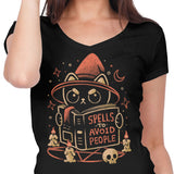 Spells to Avoid People - Women's V-Neck