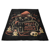 Spells to Avoid People - Fleece Blanket
