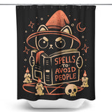 Spells to Avoid People - Shower Curtain