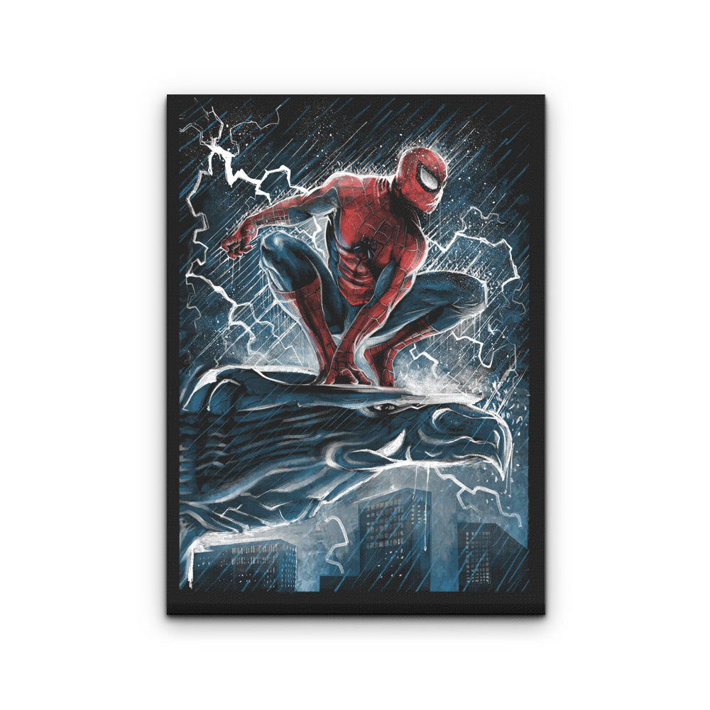 Spider Over the City - Canvas Print