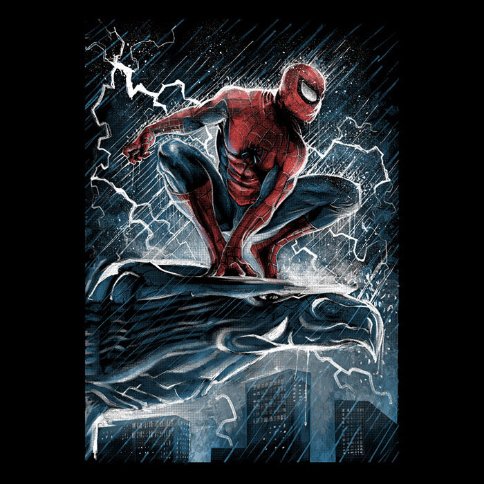 Spider Over the City - Mousepad