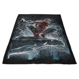 Spider Over the City - Fleece Blanket