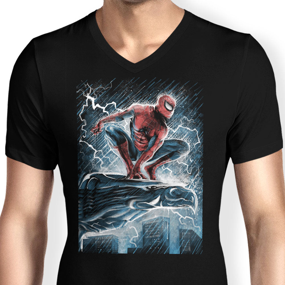 Spider Over the City - Men's V-Neck