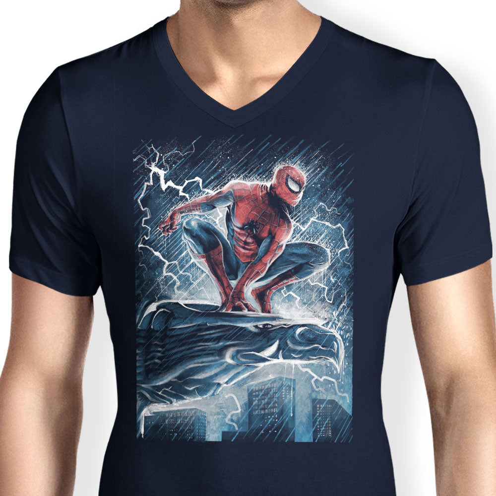 Spider Over the City - Men's V-Neck