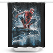 Spider Over the City - Shower Curtain